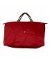 LONGCHAMP (ロンシャン) 折り畳みナイロンボストンバッグ レッド：6000円