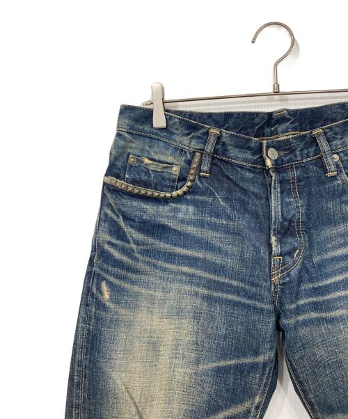 Hysteric Glamour（ヒステリックグラマー）Hysteric Glamour (ヒステリックグラマー) スタッズデニムパンツ インディゴ サイズ:34の古着・服飾アイテム
