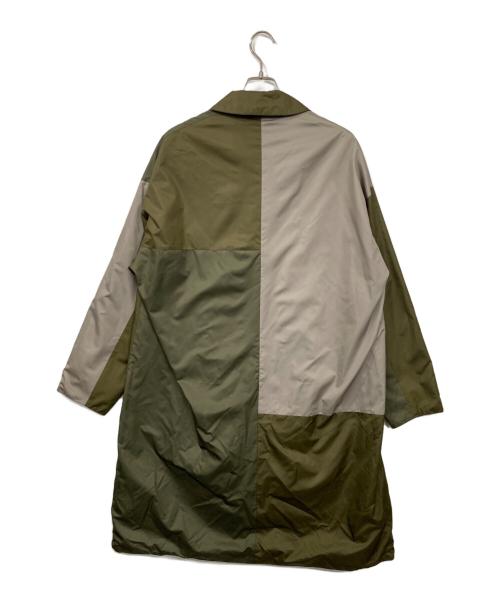eN ROUTE（アンルート）eN ROUTE (アンルート) ステンカラーコート ブラック×カーキ サイズ:SIZE 2の古着・服飾アイテム