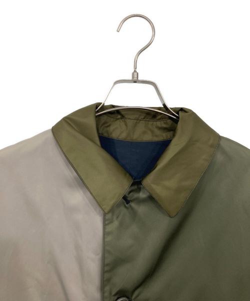 eN ROUTE（アンルート）eN ROUTE (アンルート) ステンカラーコート ブラック×カーキ サイズ:SIZE 2の古着・服飾アイテム