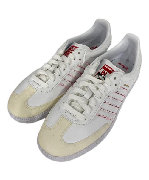 adidas（アディダス）adidas (アディダス) DISNEY MINNIE SAMBA VEGAN ホワイト×レッド サイズ:24.5の古着・服飾アイテム