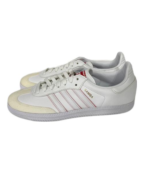 adidas（アディダス）adidas (アディダス) DISNEY MINNIE SAMBA VEGAN ホワイト×レッド サイズ:24.5の古着・服飾アイテム