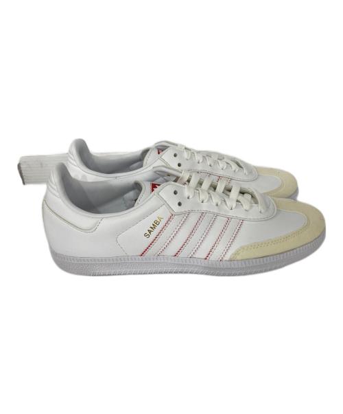 adidas（アディダス）adidas (アディダス) DISNEY MINNIE SAMBA VEGAN ホワイト×レッド サイズ:24.5の古着・服飾アイテム