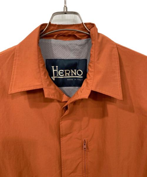 HERNO（ヘルノ）HERNO (ヘルノ) ステンカラーコート オレンジ サイズ:48の古着・服飾アイテム