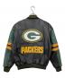 Green bay packers (グリーンベイ・パッカーズ) レザースタジャン ブラック×グリーン サイズ:M：12000円