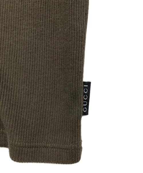 GUCCI（グッチ）GUCCI (グッチ) タンクトップ カーキ サイズ:Sの古着・服飾アイテム