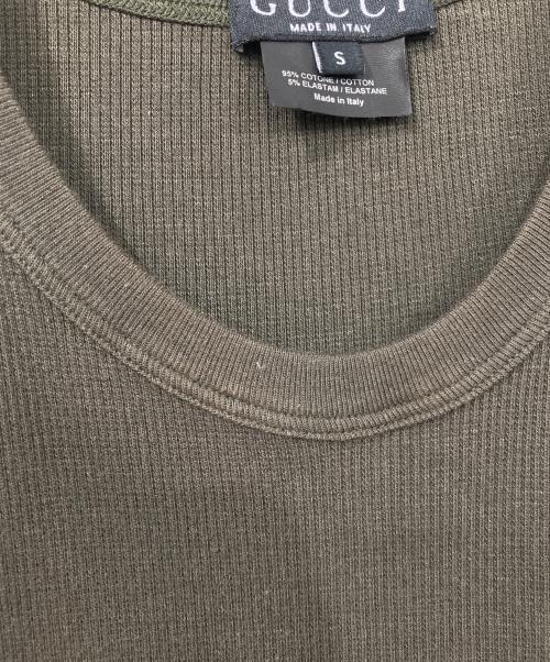 GUCCI（グッチ）GUCCI (グッチ) タンクトップ カーキ サイズ:Sの古着・服飾アイテム