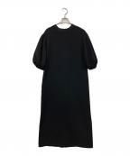 UNITED ARROWSユナイテッドアローズ）の古着「COMFY ステッチ ショートスリーブ ワンピース」｜ブラック