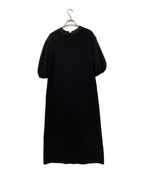 UNITED ARROWS（ユナイテッドアローズ）UNITED ARROWS (ユナイテッドアローズ) COMFY ステッチ ショートスリーブ ワンピース ブラック サイズ:38の古着・服飾アイテム