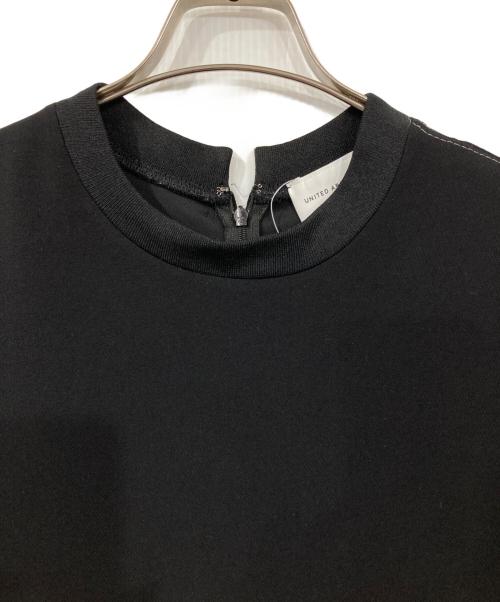 UNITED ARROWS（ユナイテッドアローズ）UNITED ARROWS (ユナイテッドアローズ) COMFY ステッチ ショートスリーブ ワンピース ブラック サイズ:38の古着・服飾アイテム