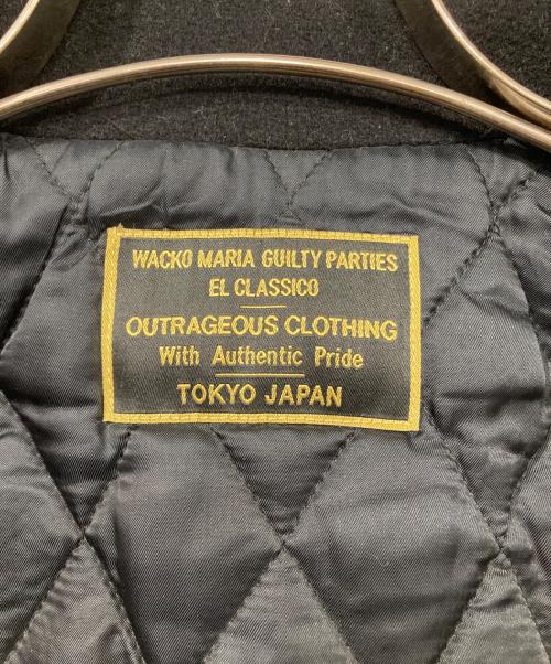 WACKO MARIA（ワコマリア）WACKO MARIA (ワコマリア) GP刺繍メルトンジャケット ブラック サイズ:Sの古着・服飾アイテム