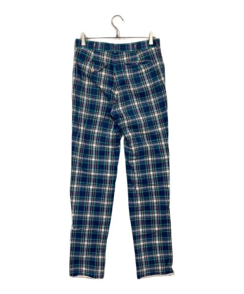 COMME des GARCONS HOMME PLUS（コムデギャルソンオムプリュス）COMME des GARCONS HOMME PLUS (コムデギャルソンオムプリュス) チェックパンツ ブルー×グリーン サイズ:Ｓの古着・服飾アイテム