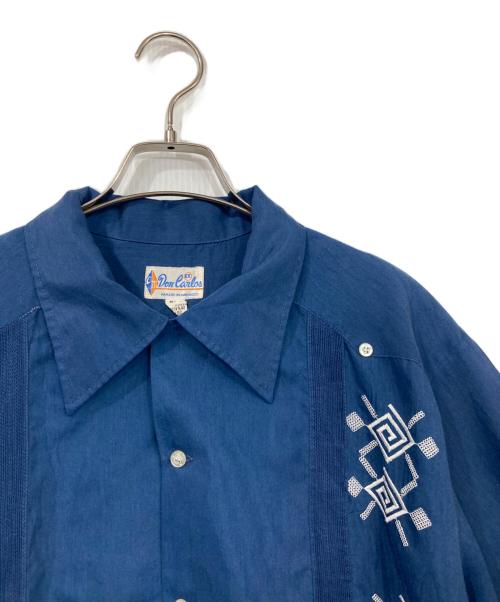 Don Carlos（ドン・カルロス）Don Carlos (ドン・カルロス) キューバシャツ ブルー サイズ:表記なしの古着・服飾アイテム