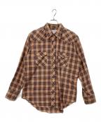Wranglerラングラー）の古着「70’sチェックウエスタンシャツ」｜ブラウン