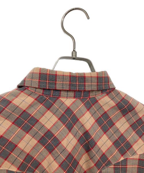 Wrangler（ラングラー）Wrangler (ラングラー) 70’sチェックウエスタンシャツ ブラウン サイズ:SIZE 17 1/2の古着・服飾アイテム