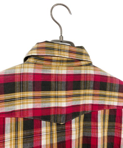 Wrangler（ラングラー）Wrangler (ラングラー) 70’sチェックウエスタンシャツ レッド サイズ:SIZE 17の古着・服飾アイテム