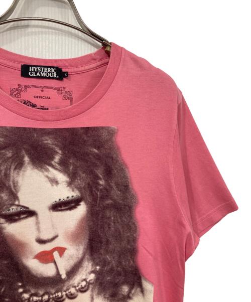 Hysteric Glamour（ヒステリックグラマー）Hysteric Glamour (ヒステリックグラマー) プリントTシャツ ピンク サイズ:Mの古着・服飾アイテム