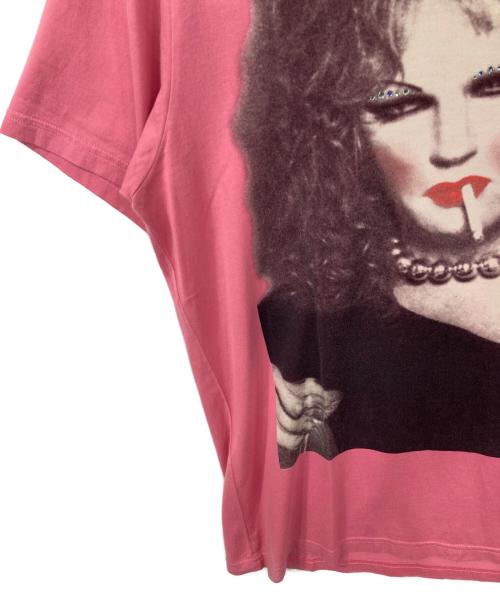 Hysteric Glamour（ヒステリックグラマー）Hysteric Glamour (ヒステリックグラマー) プリントTシャツ ピンク サイズ:Mの古着・服飾アイテム