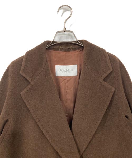 MaxMara（マックスマーラ）MaxMara (マックスマーラ) カシミヤブレンドコート ブラウン サイズ:40の古着・服飾アイテム