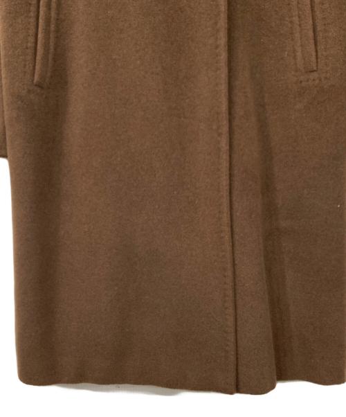 MaxMara（マックスマーラ）MaxMara (マックスマーラ) カシミヤブレンドコート ブラウン サイズ:40の古着・服飾アイテム