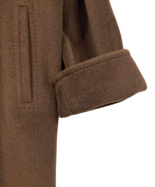 MaxMara（マックスマーラ）MaxMara (マックスマーラ) カシミヤブレンドコート ブラウン サイズ:40の古着・服飾アイテム