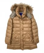 BURBERRY BLUE LABELバーバリー ブルー レーベル）の古着「フォックスファーダウンコート」｜ベージュ