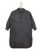 atelier naruseアトリエナルセ）の古着「wool saxony long shirt」｜グレー