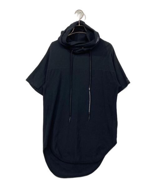 NILoS（ニルズ）NILoS (ニルズ) IKE (イケ) 半袖パーカー ブラック サイズ:表記無しの古着・服飾アイテム