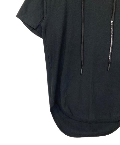 NILoS（ニルズ）NILoS (ニルズ) IKE (イケ) 半袖パーカー ブラック サイズ:表記無しの古着・服飾アイテム