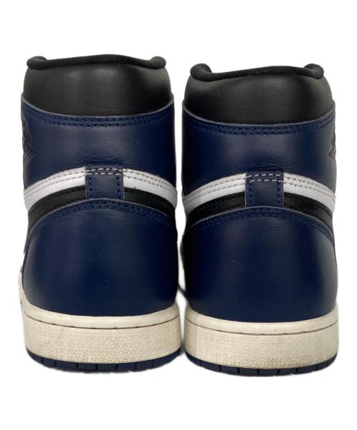 NIKE（ナイキ）NIKE (ナイキ) AIR JORDAN 1 RETRO HIGH OG ネイビー×ホワイト サイズ:US8の古着・服飾アイテム