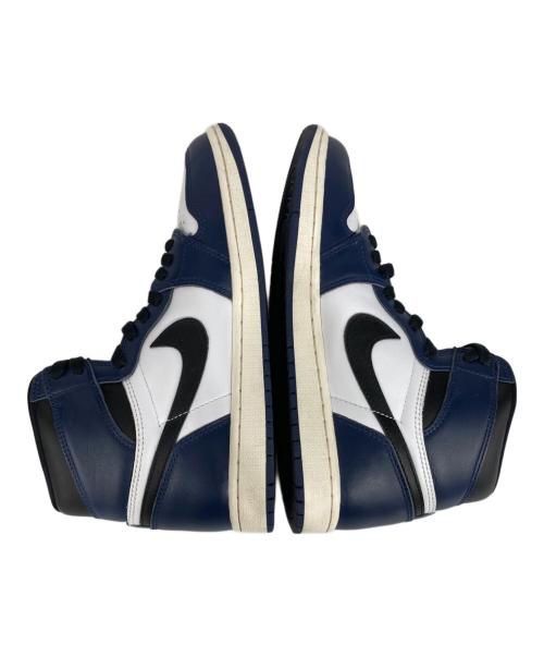 NIKE（ナイキ）NIKE (ナイキ) AIR JORDAN 1 RETRO HIGH OG ネイビー×ホワイト サイズ:US8の古着・服飾アイテム