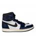 中古・古着 NIKE (ナイキ) AIR JORDAN 1 RETRO HIGH OG ネイビー×ホワイト サイズ:US8：8000円