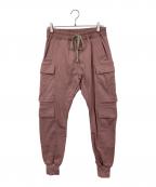 RICK OWENSリックオウエンス）の古着「Mastodon カーゴパンツ」｜DUSTY PINK
