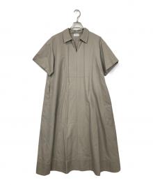 MOGA（モガ）の古着「タイプライターダブルクロスワンピース」｜グレー