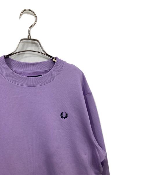 FRED PERRY（フレッドペリー）FRED PERRY (フレッドペリー) Crew Neck Sweatshirt パープル サイズ:XLの古着・服飾アイテム