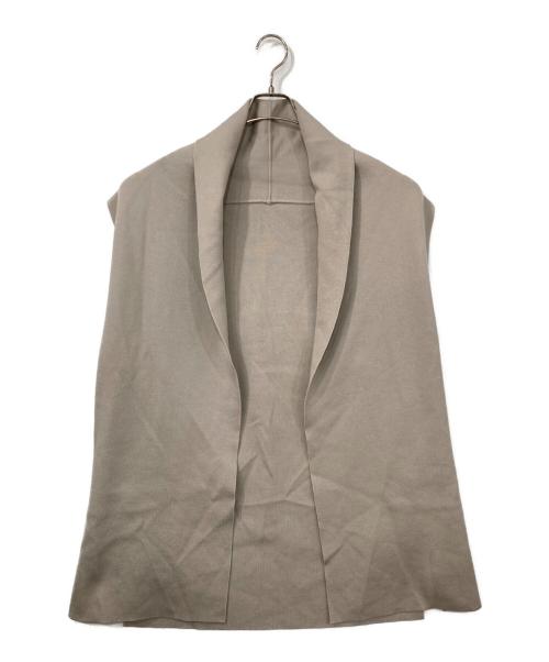 SOEJU（ソージュ）SOEJU (ソージュ) ウール混ニットジレ ベージュ サイズ:Fの古着・服飾アイテム
