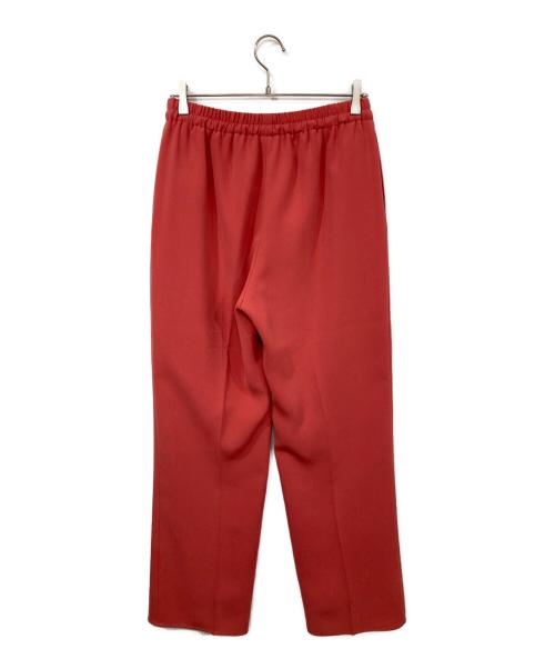 SOEJU（ソージュ）SOEJU (ソージュ) ライトクロスセンタープレスドロストパンツ レッド サイズ:Lの古着・服飾アイテム