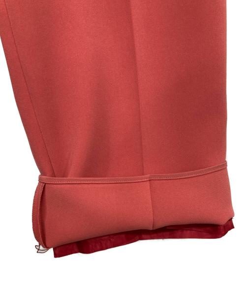 SOEJU（ソージュ）SOEJU (ソージュ) ライトクロスセンタープレスドロストパンツ レッド サイズ:Lの古着・服飾アイテム