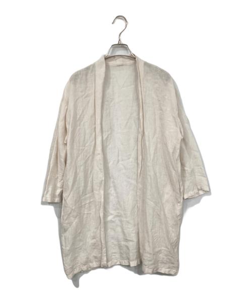 evam eva（エヴァムエヴァ）evam eva (エヴァムエヴァ) LINEN ROBE アイボリー サイズ:Mの古着・服飾アイテム