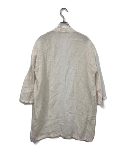 evam eva（エヴァムエヴァ）evam eva (エヴァムエヴァ) LINEN ROBE アイボリー サイズ:Mの古着・服飾アイテム