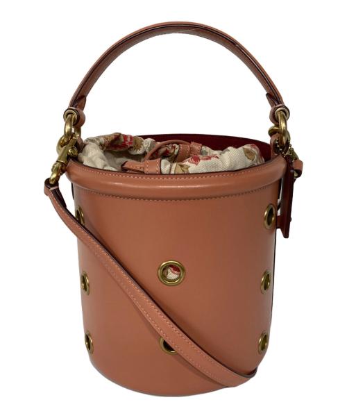 COACH（コーチ）COACH (コーチ) バケツショルダーバッグ ピンクの古着・服飾アイテム