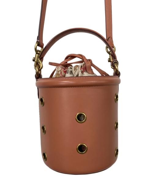 COACH（コーチ）COACH (コーチ) バケツショルダーバッグ ピンクの古着・服飾アイテム