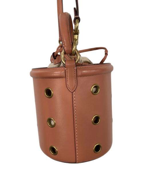 COACH（コーチ）COACH (コーチ) バケツショルダーバッグ ピンクの古着・服飾アイテム