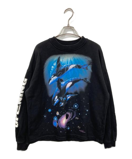 OPENING CEREMONY（オープニングセレモニー）OPENING CEREMONY (オープニングセレモニー) プリントスウェット ブラック サイズ:XSの古着・服飾アイテム