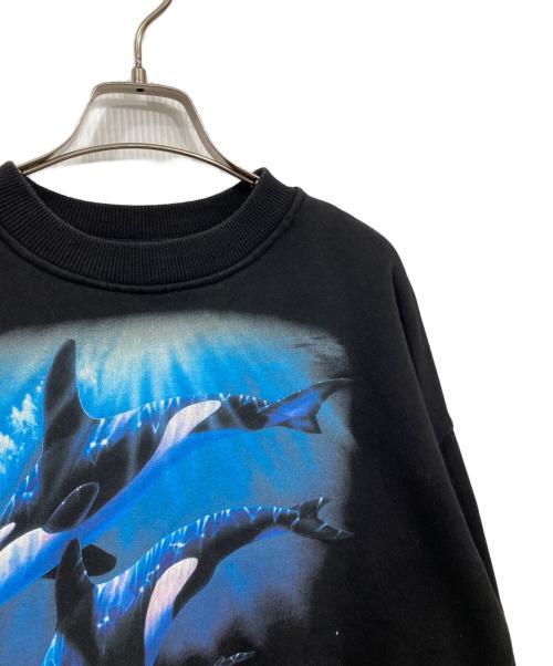 OPENING CEREMONY（オープニングセレモニー）OPENING CEREMONY (オープニングセレモニー) プリントスウェット ブラック サイズ:XSの古着・服飾アイテム