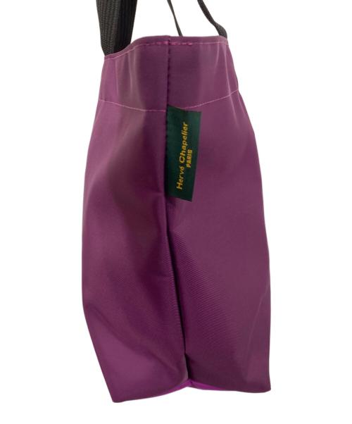 Herve Chapelier（エルベシャプリエ）Herve Chapelier (エルベシャプリエ) ナイロンスクエアショルダーA4サイズ(L) ミルティーユ×ブーゲンビリアの古着・服飾アイテム