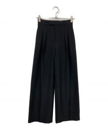 anuans（アニュアンス）の古着「ツータックワイドパンツ」｜ブラック