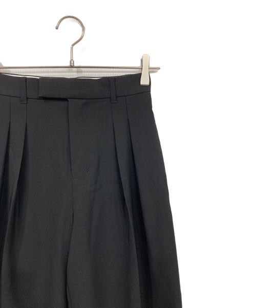 anuans（アニュアンス）anuans (アニュアンス) ツータックワイドパンツ ブラック サイズ:Sの古着・服飾アイテム