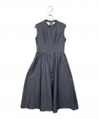 HER LIP TOハーリップトゥ）の古着「Trimming Denim Effect Dress」｜インディゴ