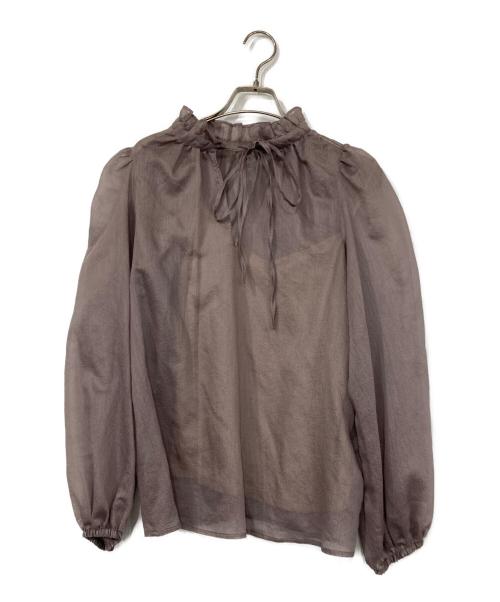 Spick and Span（スピック＆スパン）Spick and Span (スピック＆スパン) 2WAYオーガン ブラウス ブラウン サイズ:FREEの古着・服飾アイテム